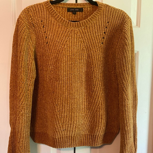 Love Tree Sweaters - Chenille Sweater - Small
